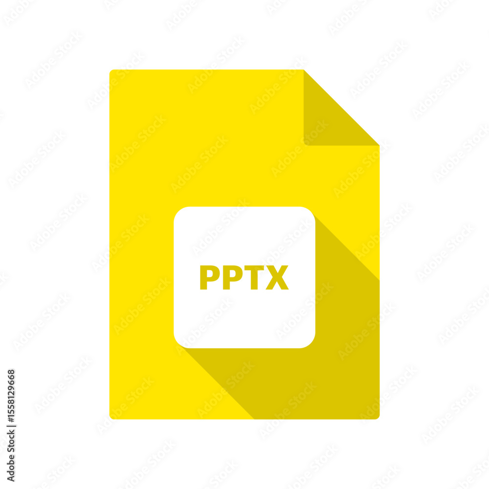 Poster pptx vector file icon on transparent background