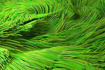 Illuminating green fiber optic
