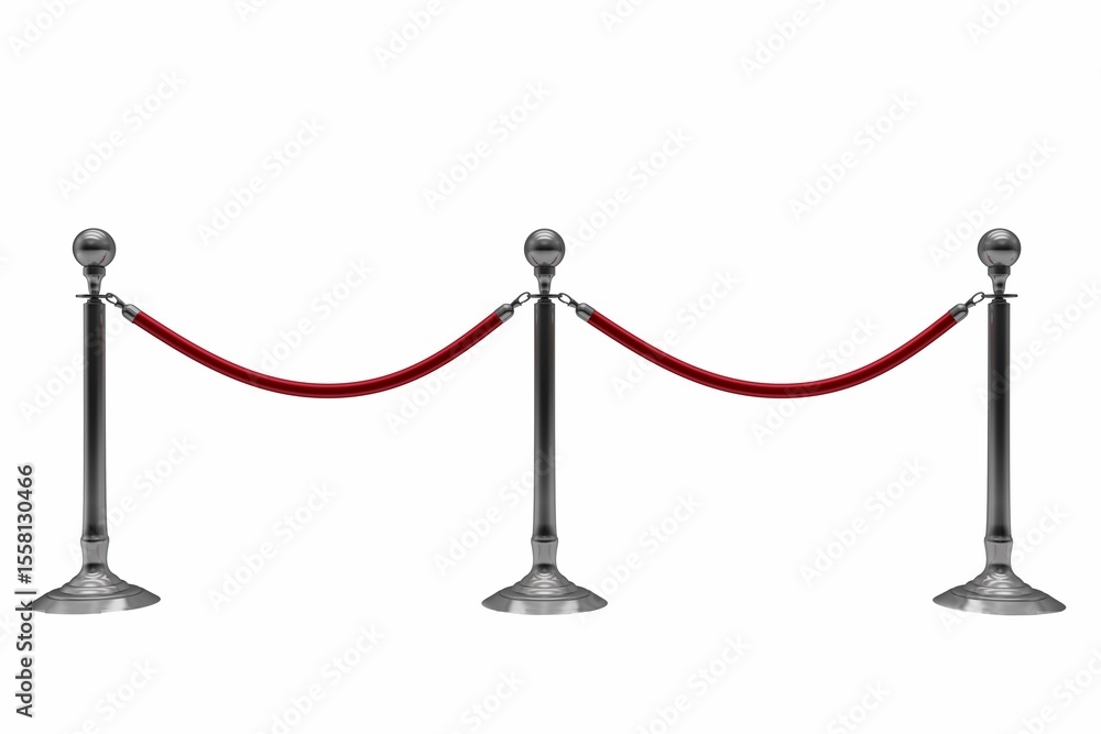 Poster close up of queue barrier