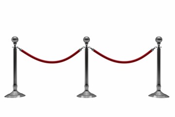 Close up of queue barrier