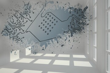 Splash showing circuit board