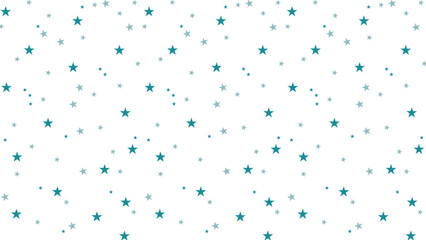 Teal and gray star seamless pattern on white background. Cute celestial vector design perfect for kids room decor, baby products, wrapping paper, nursery prints, scrapbooking, and digital projects.