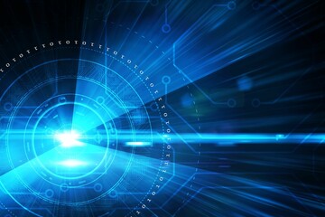 Fototapeta premium Blue technology background