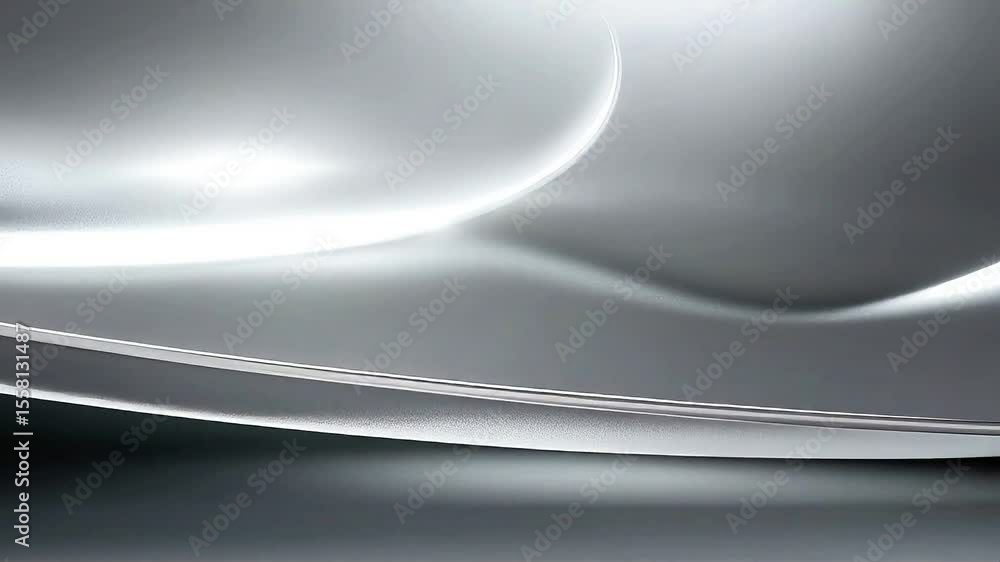 Poster abstract gray and white smooth surface transitions