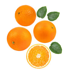 Mandarin or tangerine on transparent png (Image from camera)