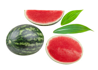 watermelon isolated on transparent png (Image from camera)