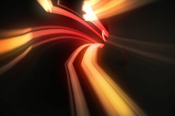 Red vortex with orange light