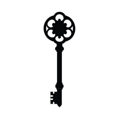 Obraz premium Antique Key Icon Vector Illustration