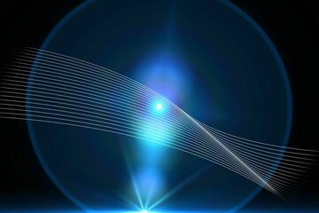 Shiny lines on black background