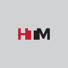 HTM red and blak text logo,