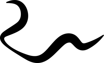 Bold curved lines. Elements for decoration