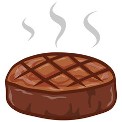 Steak Grilled Meat Barbecue Illustration