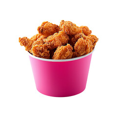 fried chicken and french fries in bucket png