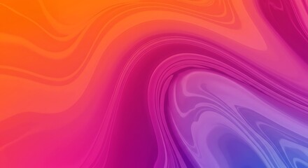 Obraz premium Abstract Swirls of Orange, Pink, and Purple Fluid Marble Texture Background