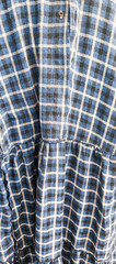 blue plaid fabric