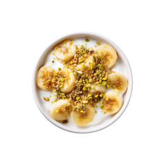 Caramelized Banana and Pistachio Yogurt Parfait