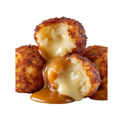 Delicious Caramel and Cheese Filled Potato Balls