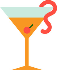 Minimal Flat Cocktail Drinks Elements