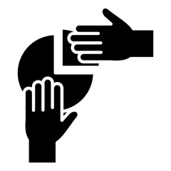 Contribution Glyph Icon Element For Design