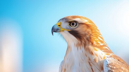 Obraz premium A wildlife rescued Red Tailed Hawk