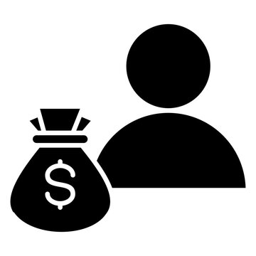 Backer Glyph Icon Element For Design