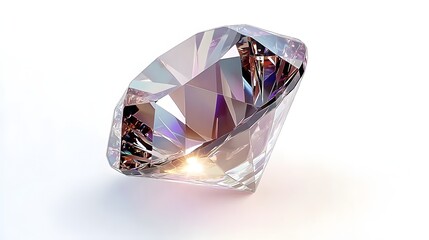 Diamond, gem, gemstone isolated on white background 