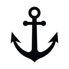 Classic Anchor Icon Vector Illustration