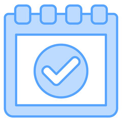 Event Blue Icon Element For Design