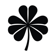 Four Leaf Clover Icon Vector Illustration