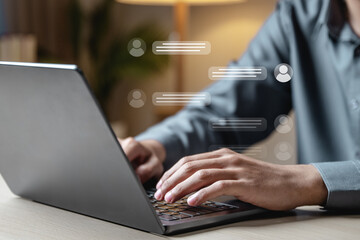 Live chat customer support. Online assistance support. Customer service concept. Help technology.