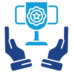 Recognition Dual Tone Icon Element For Design