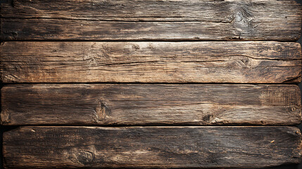 Fototapeta premium Aged wooden table texture with natural weathered tones, evoking rustic charm and timeless beauty