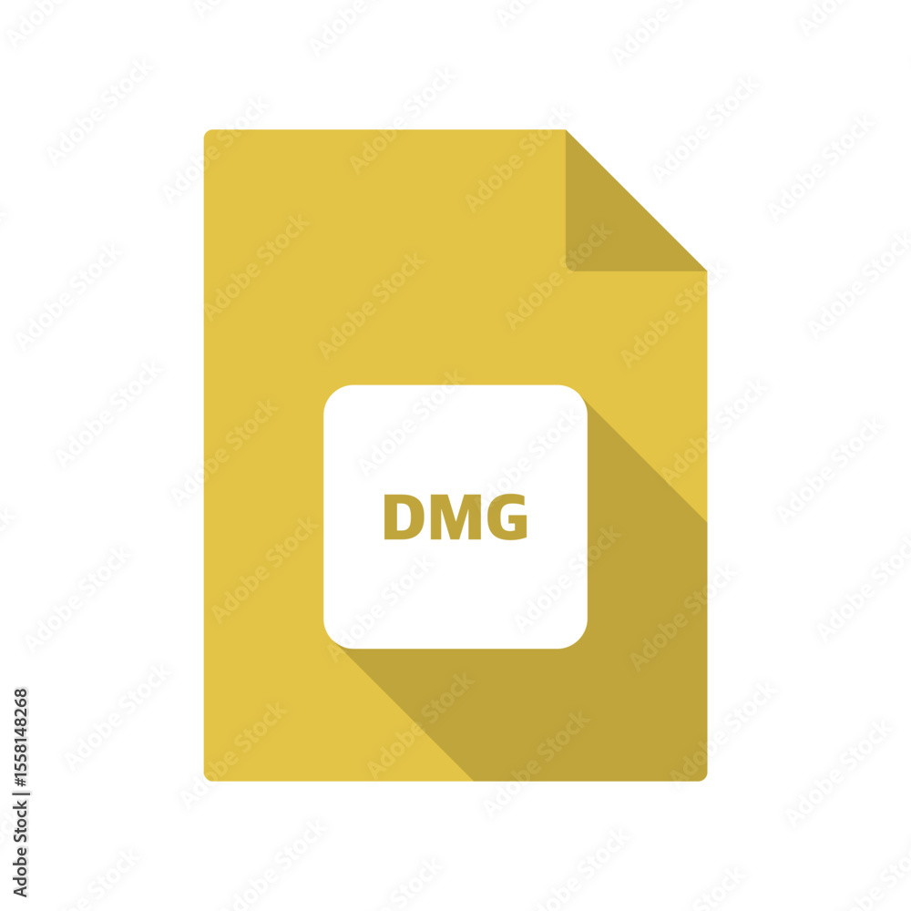 Poster dmg file icon, image disk file icon on transparent background