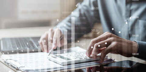 Accountant audit financial business. Accounting finance report statement. Business budget auditing....