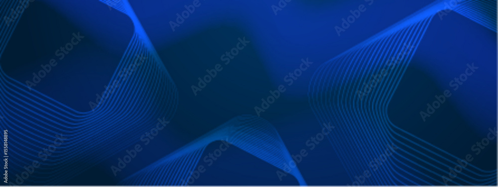 Poster abstract blue curved lines form shapes. suitable for backgrounds, futuristic designs, technology con