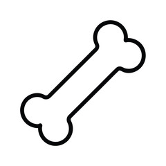 Simple Dog Bone Icon Vector Illustration