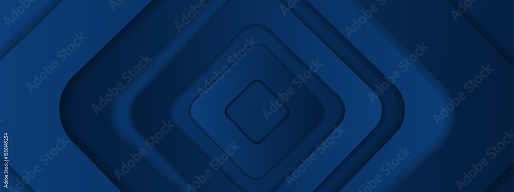Aufkleber nested blue squares form a dark pattern. suitable for abstract backgrounds, modern design projects, 