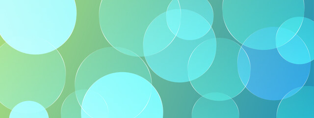 Overlapping translucent circles in teal and green hues suitable for abstract backgrounds, digital designs, or vibrant visual compositions.