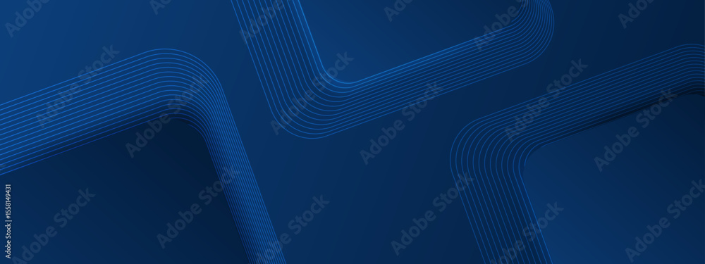 Poster abstract blue lines creating unique curved shapes perfect for backgrounds or modern design projects 