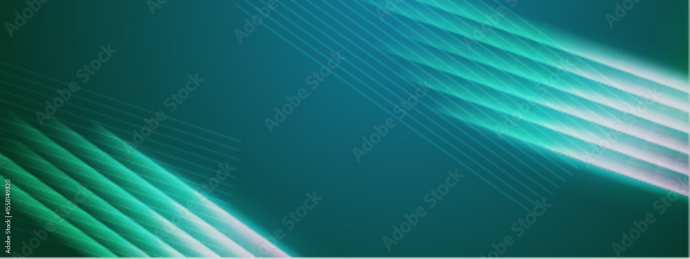 Poster teal diagonal lines on a dark teal background, perfect for modern design projects or abstract backgr