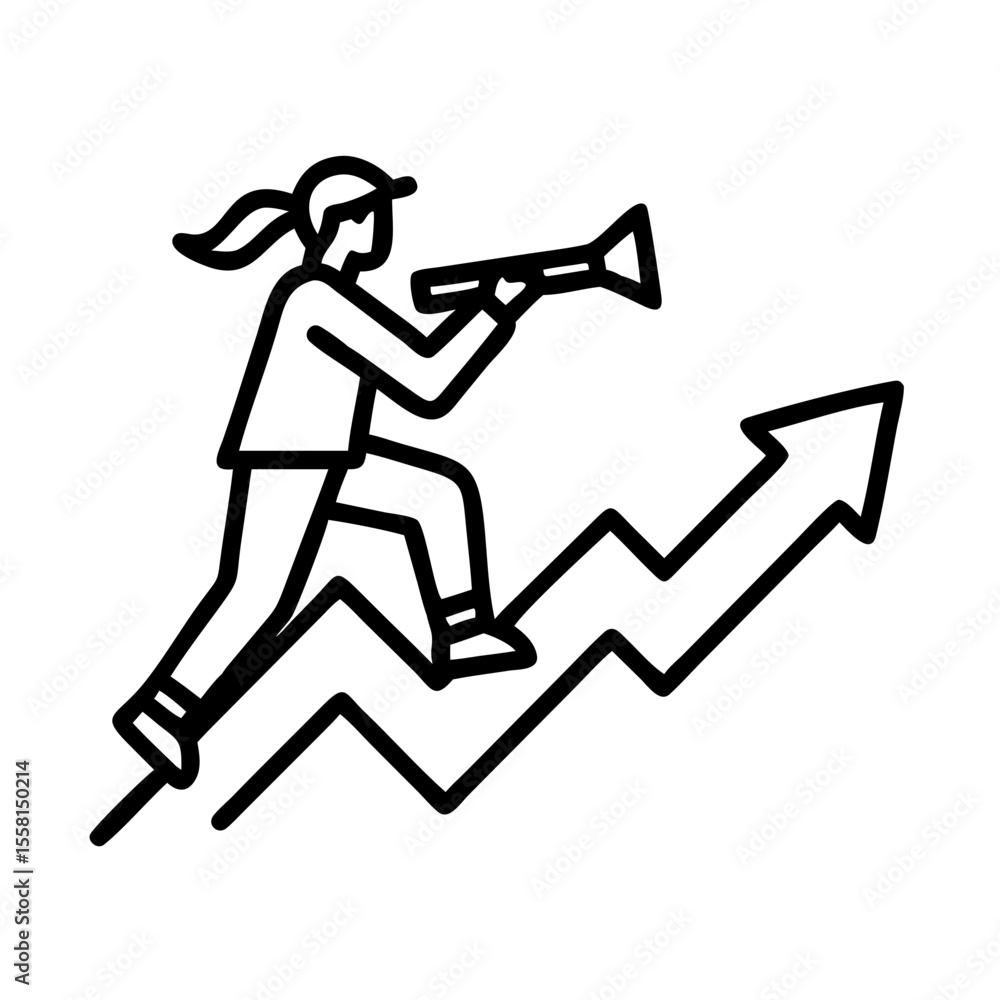 Poster stylized black silhouette illustration of a single item representing a specific concept or idea with