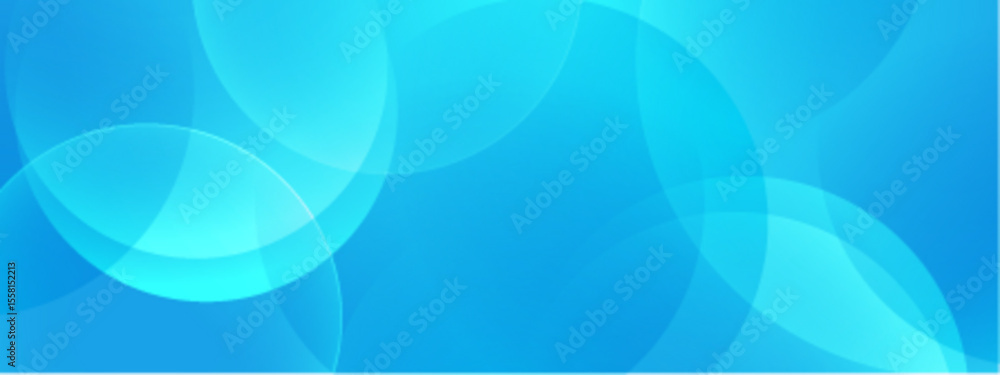 Poster overlapping translucent cyan circles suitable for backgrounds, graphic design projects, abstract con