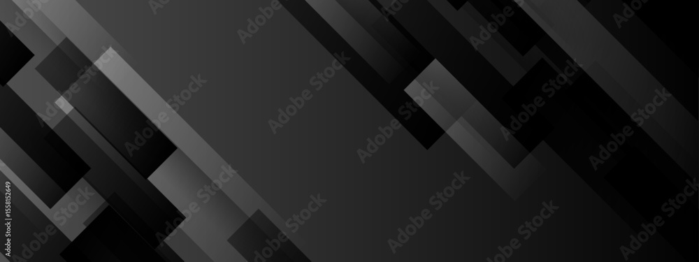 Poster abstract gray and black diagonal rectangles suitable for modern design projects, backgrounds, web gr