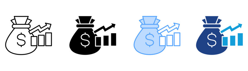 Investment Icon Set Multiple Style Collection