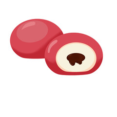 mochi strawberry white melt chocolate 