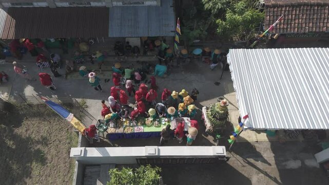 Traditional Merti Dusun Parade in Bantul, Yogyakarta