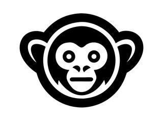 Fototapeta premium Monkey logo sat vector desigen 