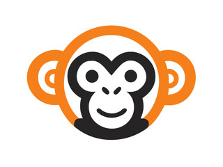 Monkey logo sat vector desigen 
 