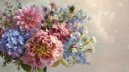 Luxury cute flower background wallpaper