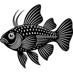 Fototapeta premium fish on a black background